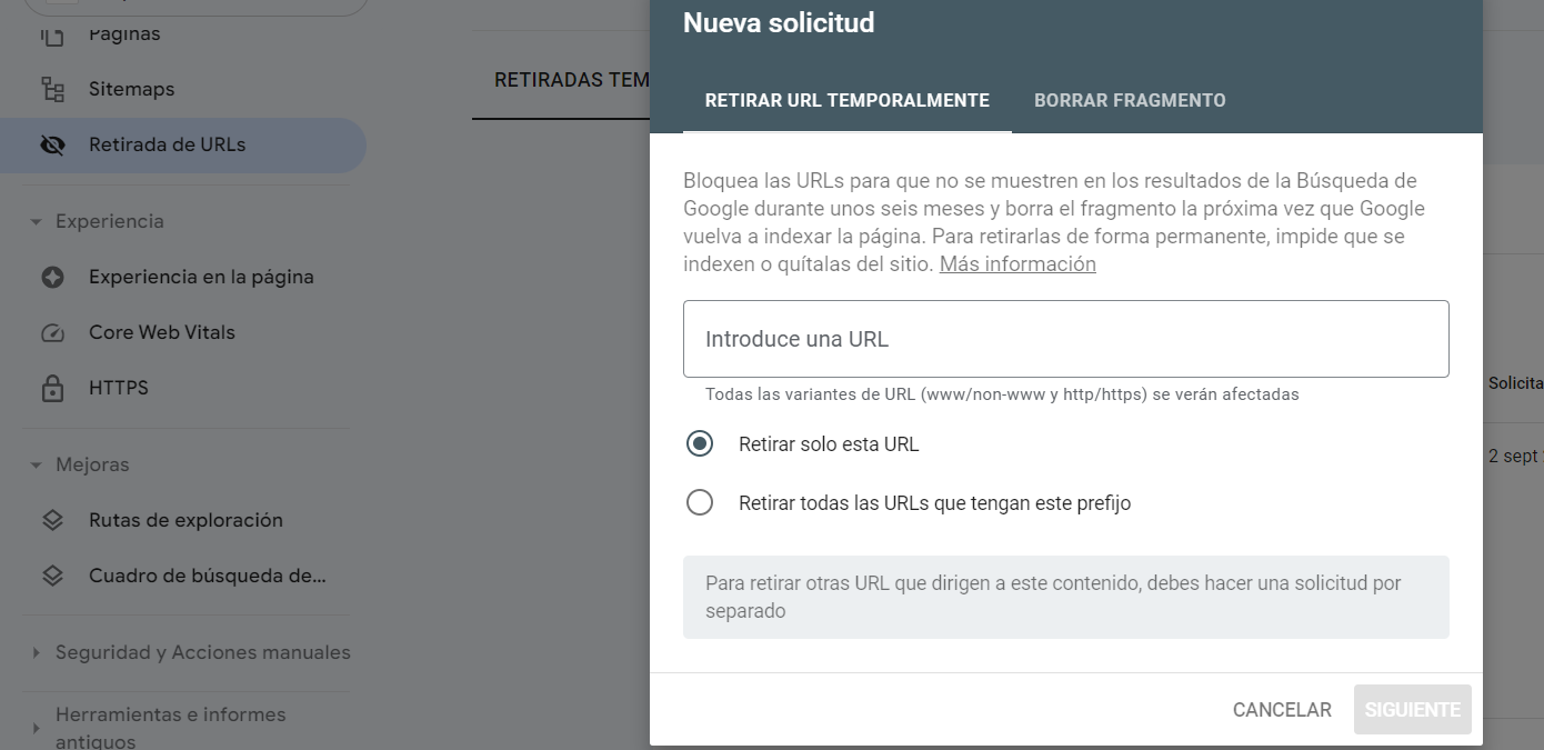 solucionar errores 404 de Google Search Console